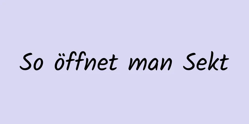 So öffnet man Sekt