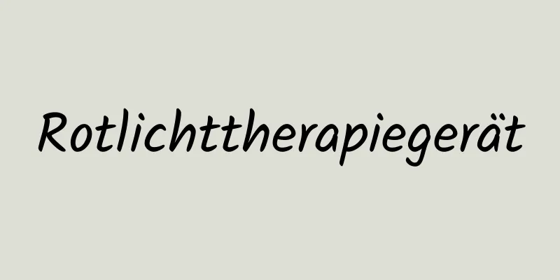 Rotlichttherapiegerät