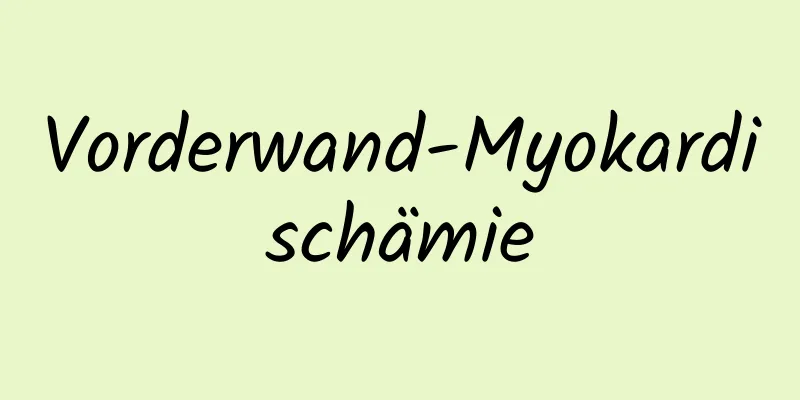 Vorderwand-Myokardischämie