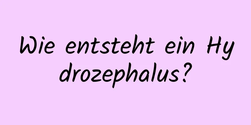 Wie entsteht ein Hydrozephalus?