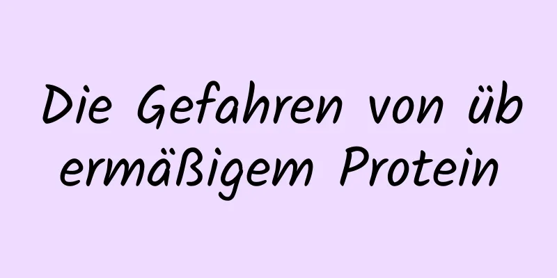 Die Gefahren von übermäßigem Protein