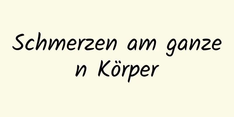 Schmerzen am ganzen Körper