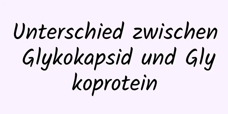 Unterschied zwischen Glykokapsid und Glykoprotein