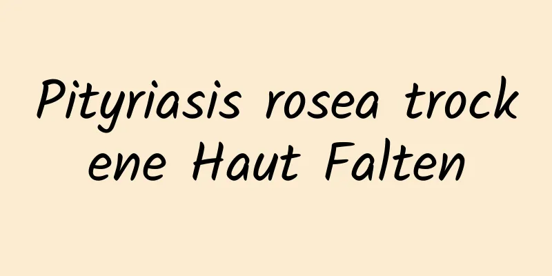 Pityriasis rosea trockene Haut Falten