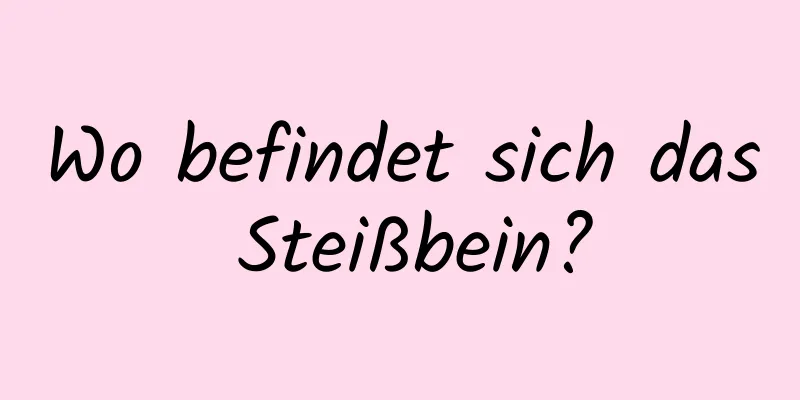 Wo befindet sich das Steißbein?