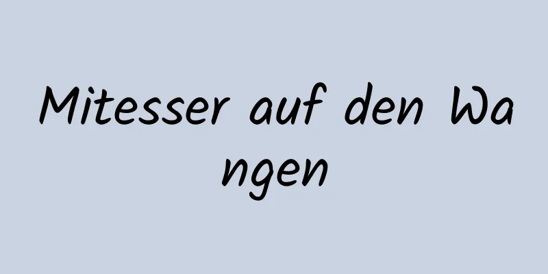 Mitesser auf den Wangen