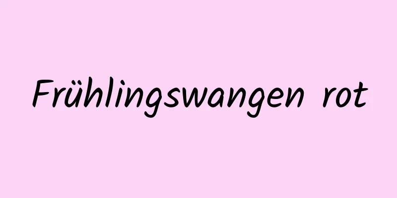 Frühlingswangen rot