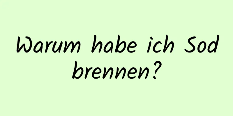 Warum habe ich Sodbrennen?