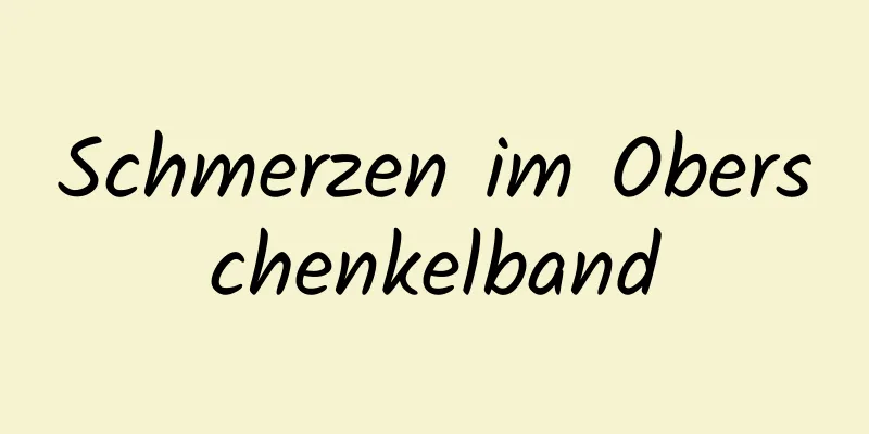 Schmerzen im Oberschenkelband