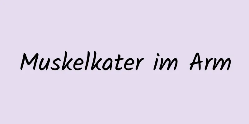 Muskelkater im Arm
