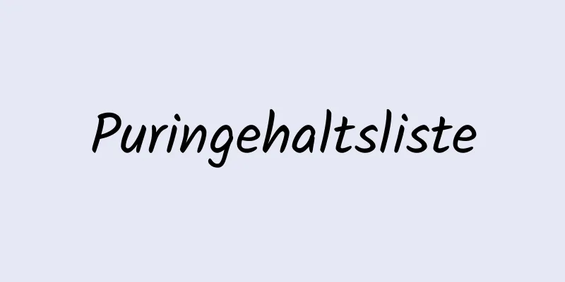 Puringehaltsliste