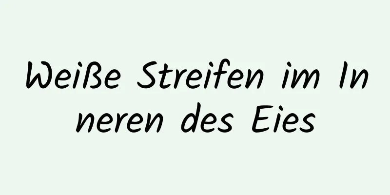Weiße Streifen im Inneren des Eies