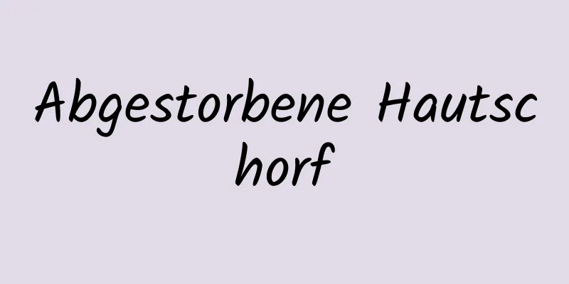 Abgestorbene Hautschorf