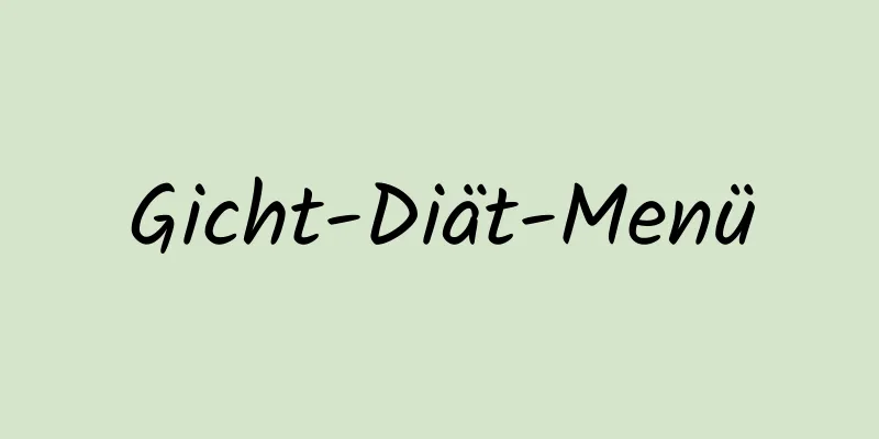 Gicht-Diät-Menü
