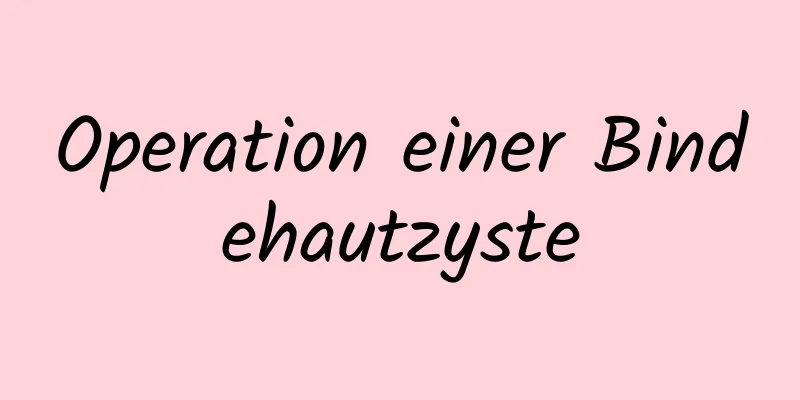 Operation einer Bindehautzyste