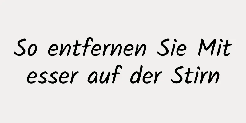 So entfernen Sie Mitesser auf der Stirn