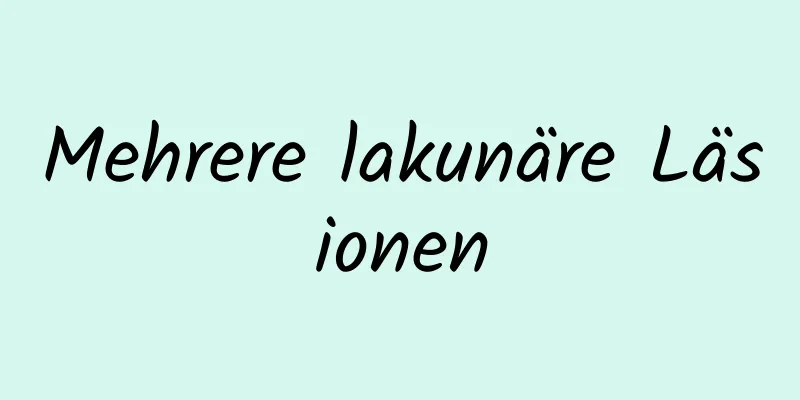 Mehrere lakunäre Läsionen