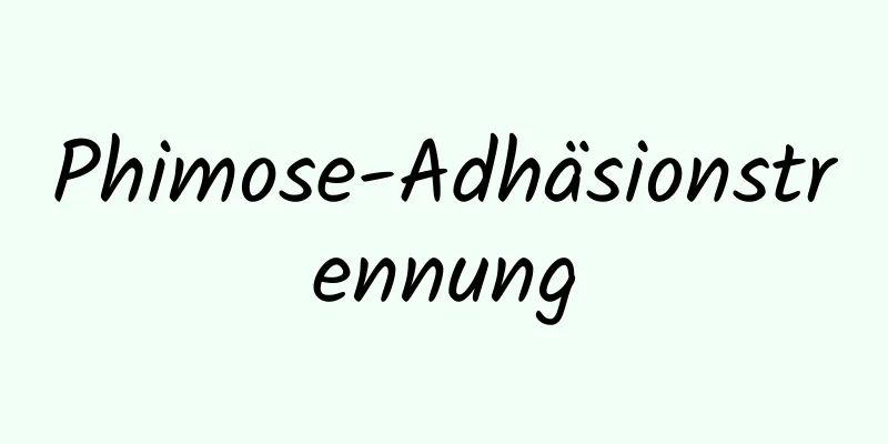 Phimose-Adhäsionstrennung