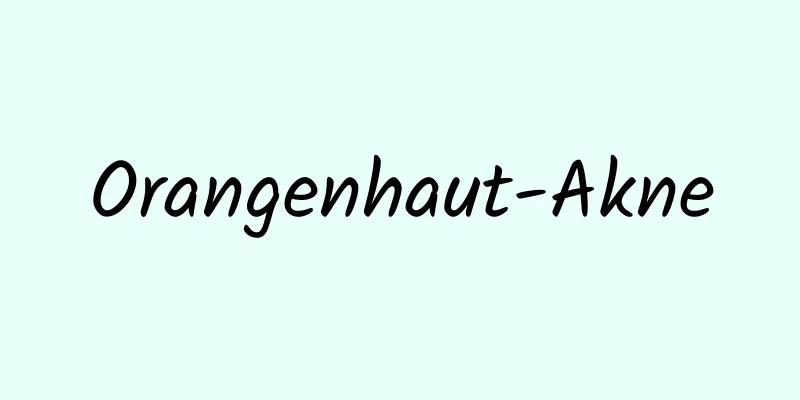 Orangenhaut-Akne