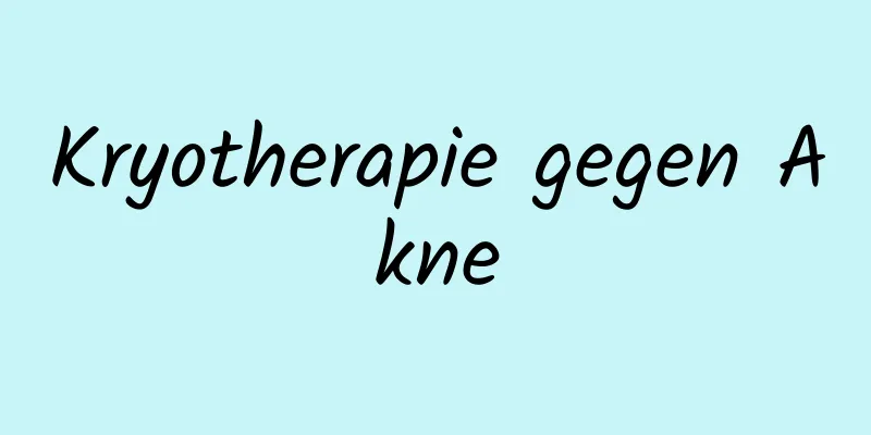 Kryotherapie gegen Akne