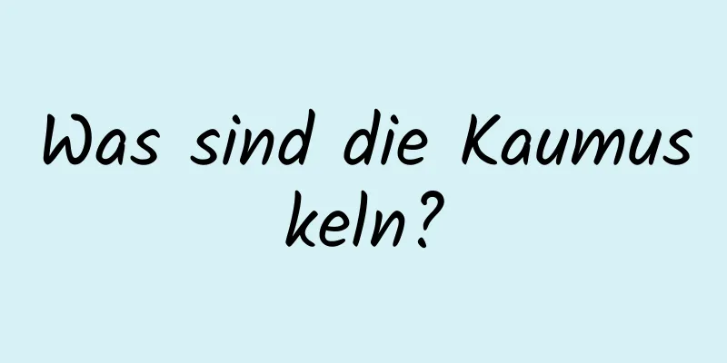 Was sind die Kaumuskeln?