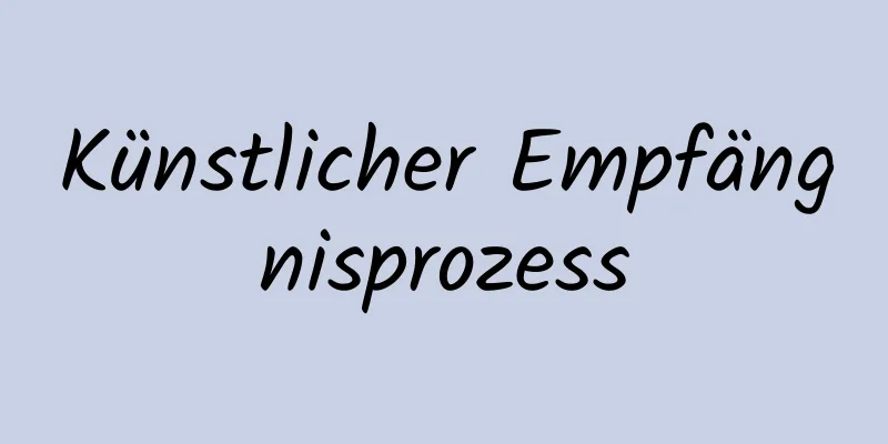 Künstlicher Empfängnisprozess