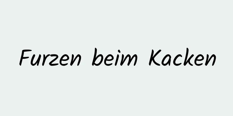 Furzen beim Kacken
