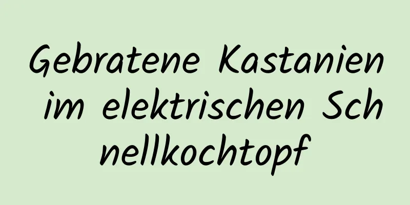 Gebratene Kastanien im elektrischen Schnellkochtopf