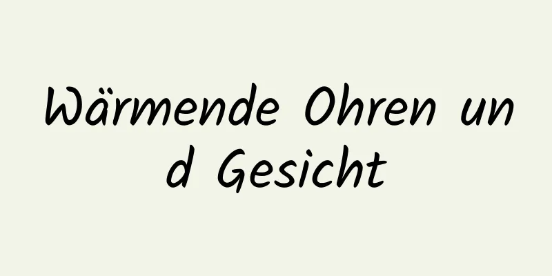 Wärmende Ohren und Gesicht
