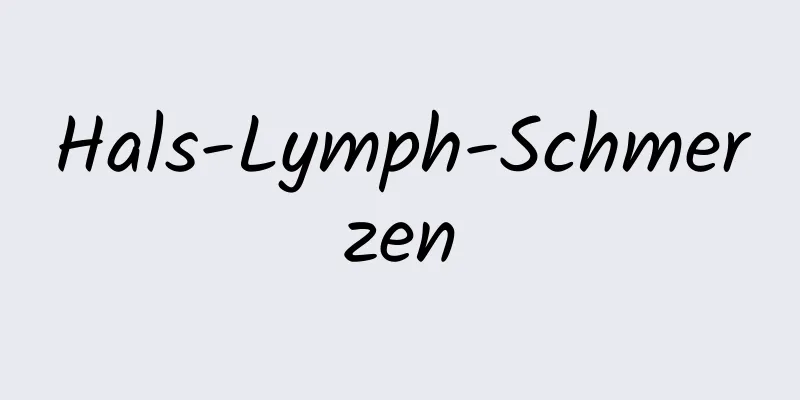 Hals-Lymph-Schmerzen