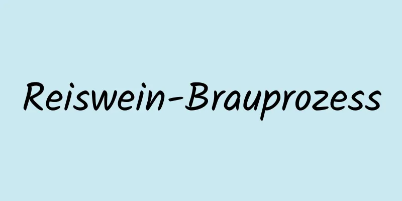 Reiswein-Brauprozess