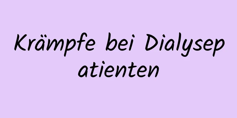 Krämpfe bei Dialysepatienten