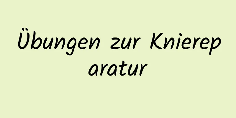 Übungen zur Kniereparatur