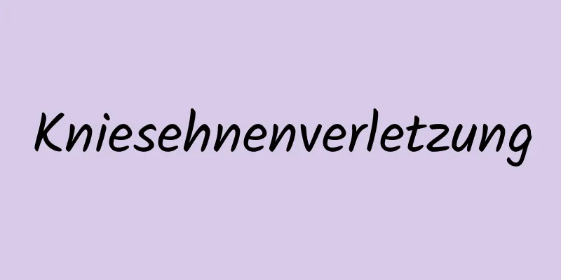 Kniesehnenverletzung
