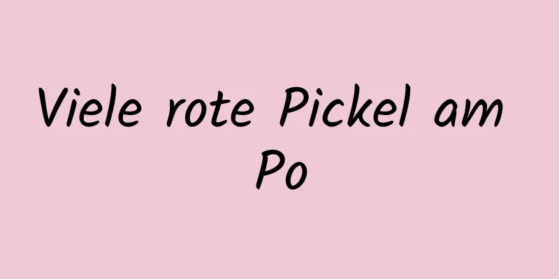 Viele rote Pickel am Po