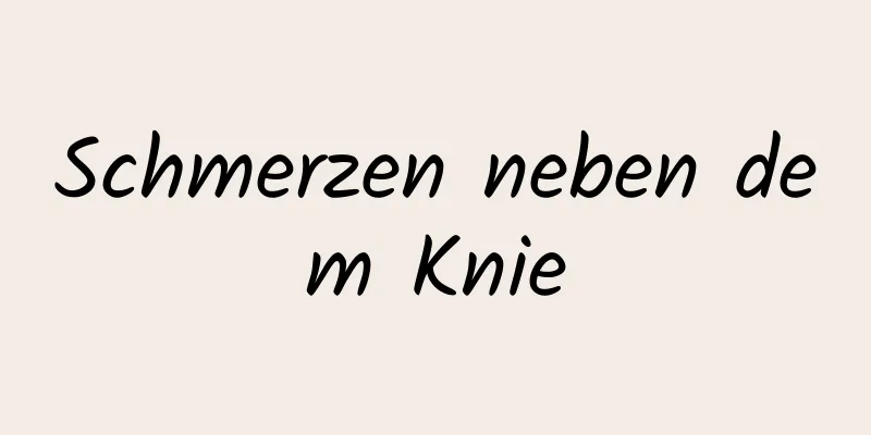 Schmerzen neben dem Knie