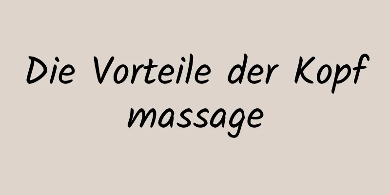 Die Vorteile der Kopfmassage