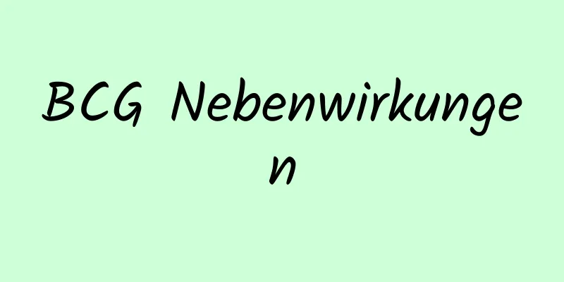 BCG Nebenwirkungen