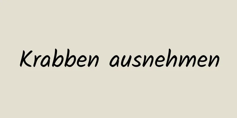 Krabben ausnehmen