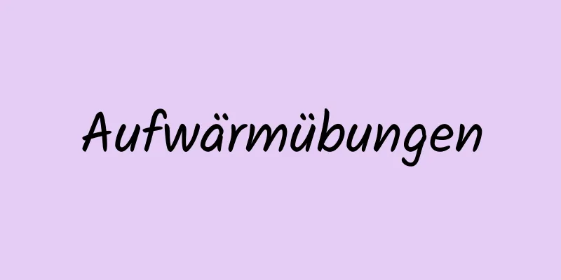 Aufwärmübungen