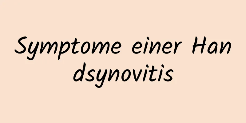 Symptome einer Handsynovitis