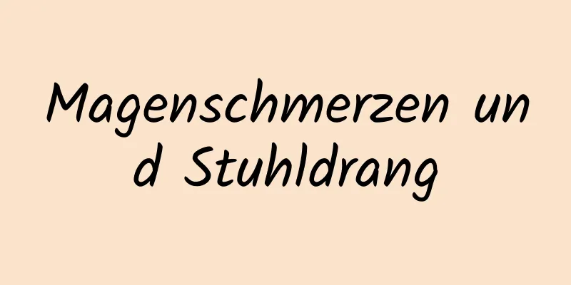Magenschmerzen und Stuhldrang