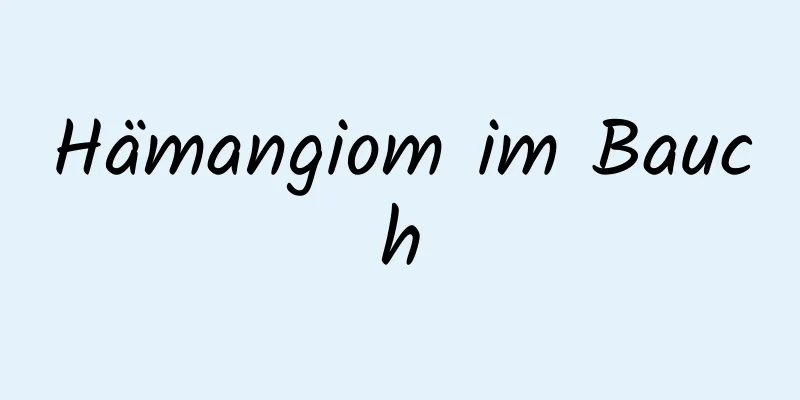 Hämangiom im Bauch