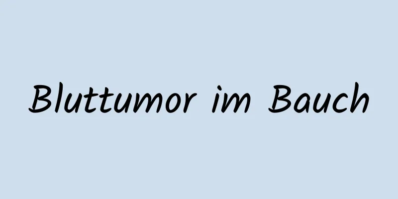 Bluttumor im Bauch