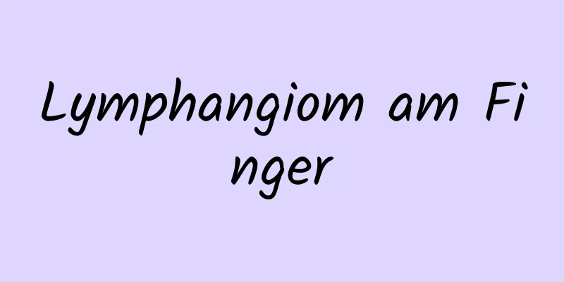 Lymphangiom am Finger