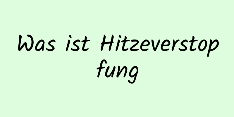 Was ist Hitzeverstopfung