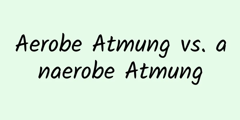 Aerobe Atmung vs. anaerobe Atmung