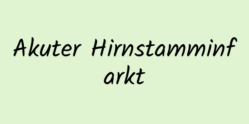 Akuter Hirnstamminfarkt
