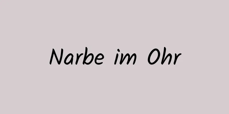Narbe im Ohr