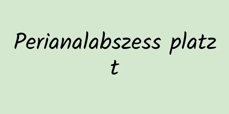Perianalabszess platzt